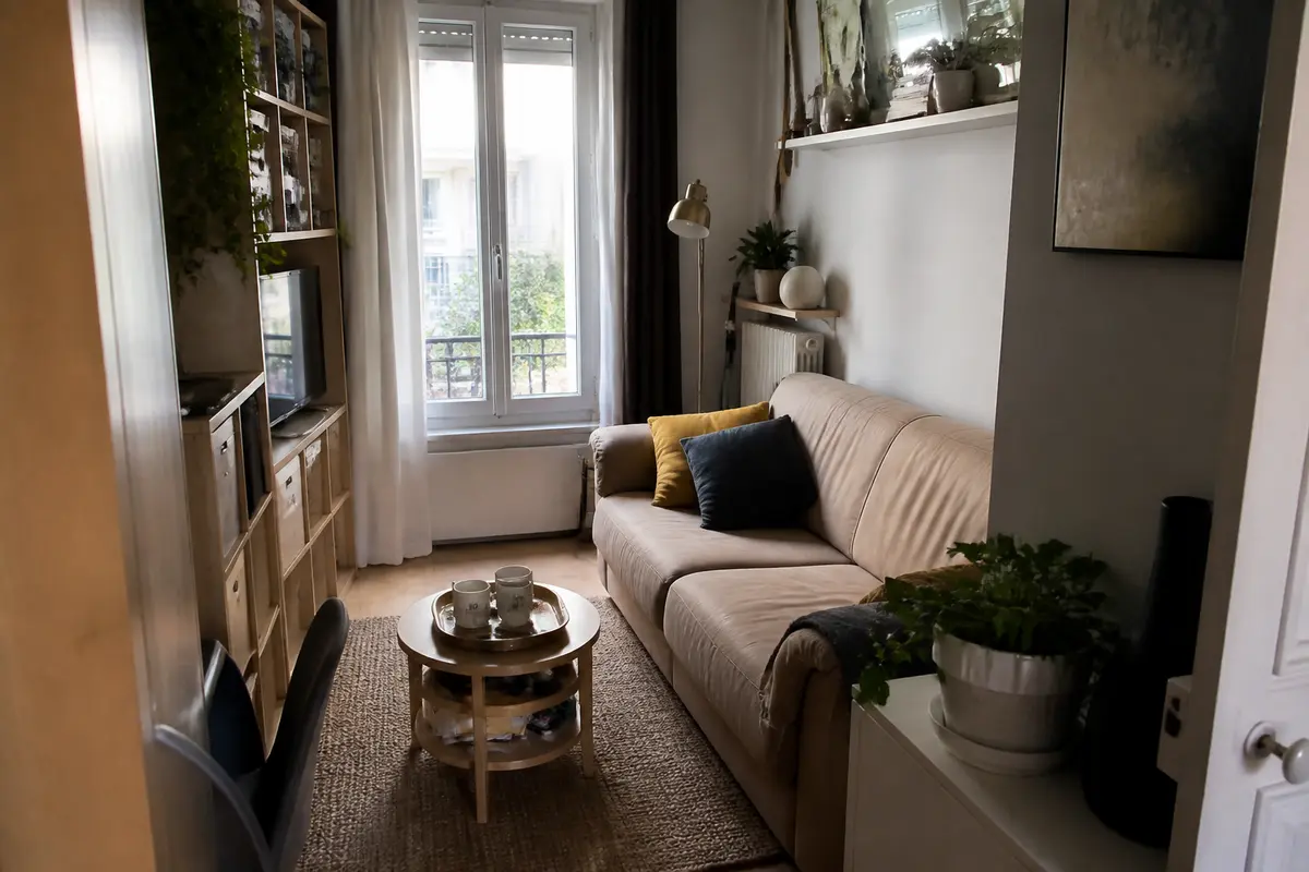 Aménagement Petit Salon 10m2 : 10 astuces pratiques et économiques !