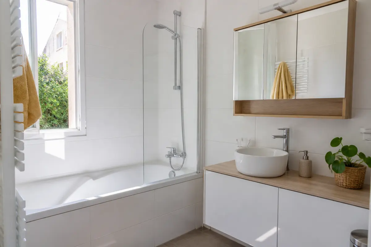 Salle de bain blanche : 20 idées inspirantes et tendances !