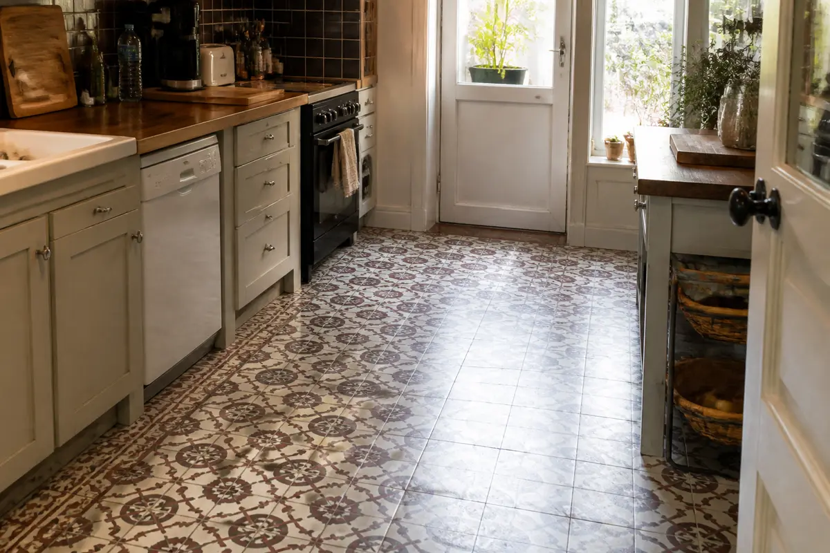 Carreaux de ciment dans cuisine : Idées et inspirations